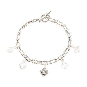 ANNIKA WITT Made In Bali Sterling Silver Clover Mother Of Pearl B